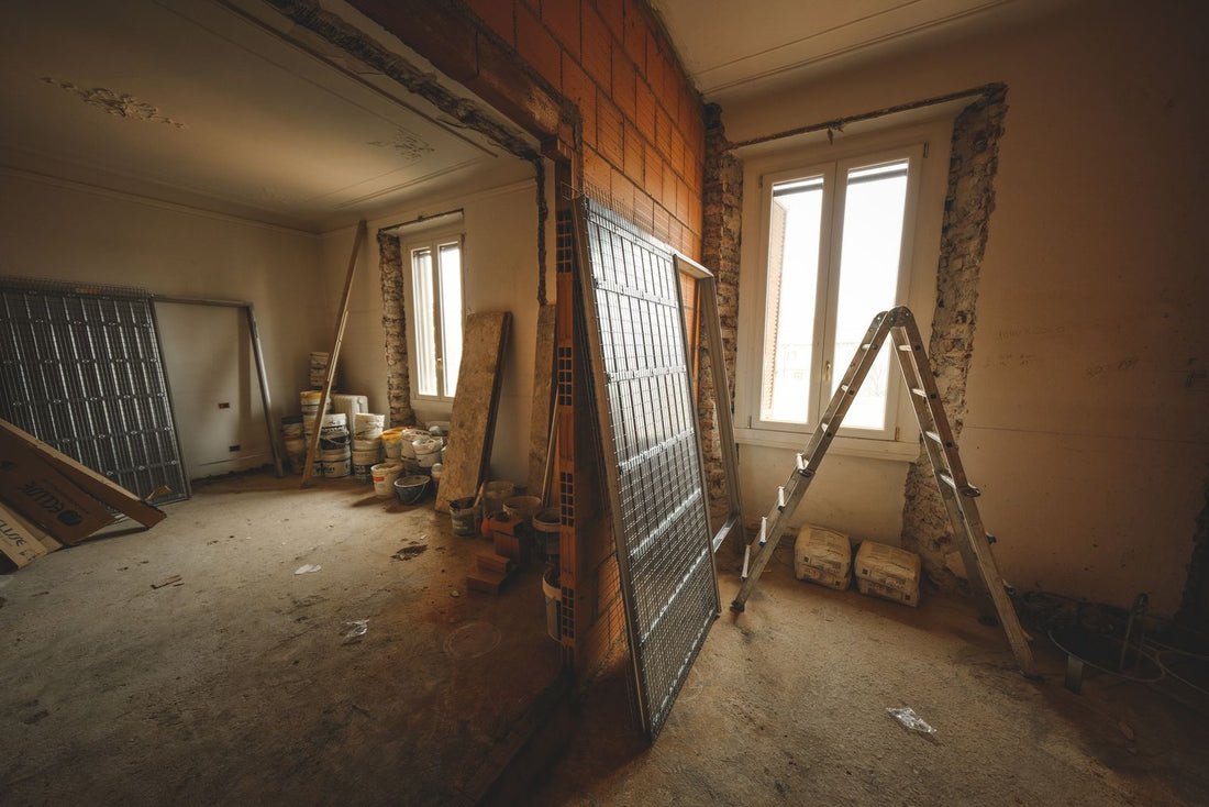 Home interior undergoing renovation