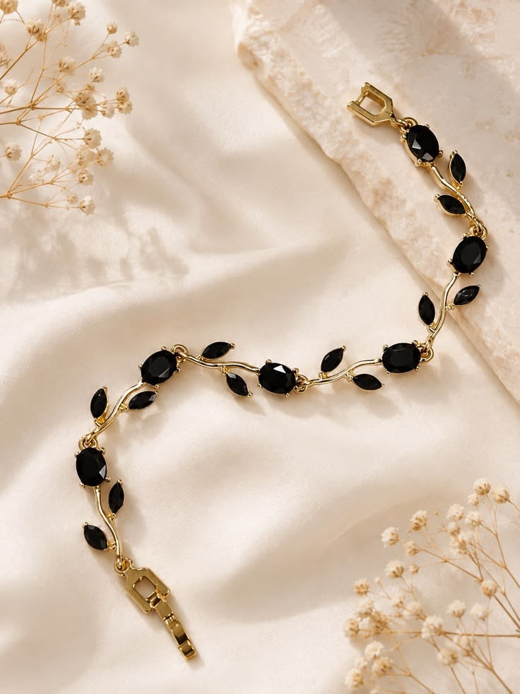 Black Petal Bracelet