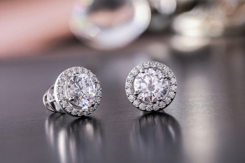 Crystal Bloom Stud Earrings